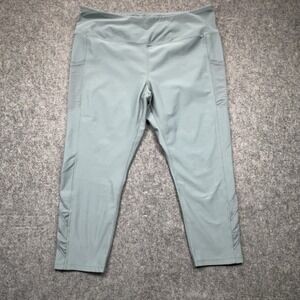 MONDETTA‎ Performance Luxury Mesh Capri Leggings Womens 2X Workout Activewear